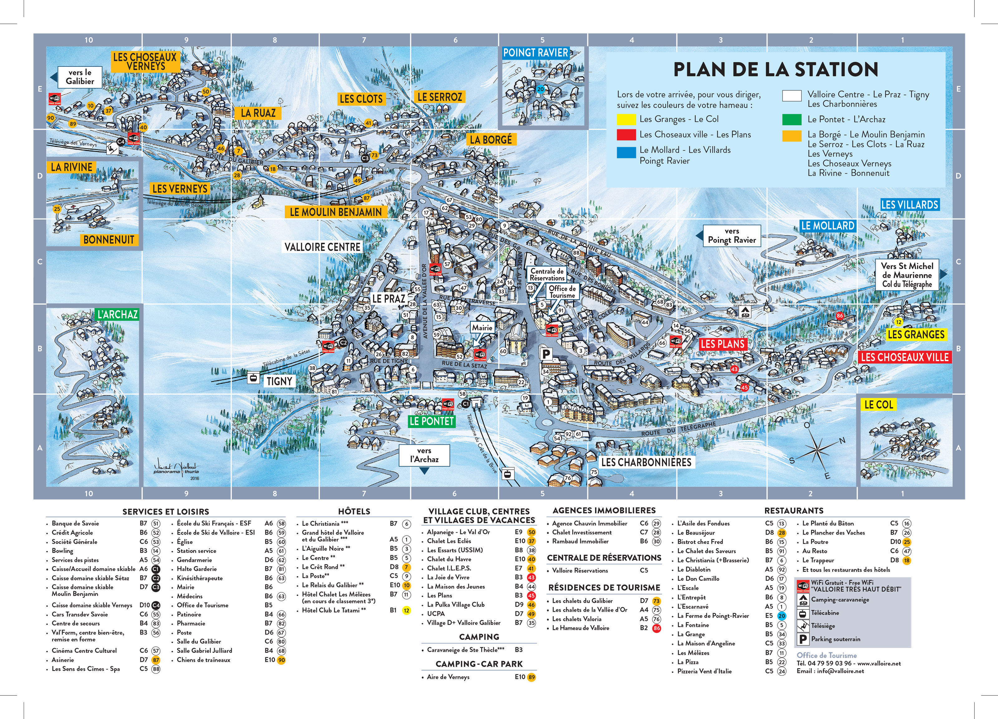 Plan station de ski de Valloire Plan du village de Valloire et de la station Valloire Plan station de ski de Valloire Plan du village de Valloire et de la station Valloire