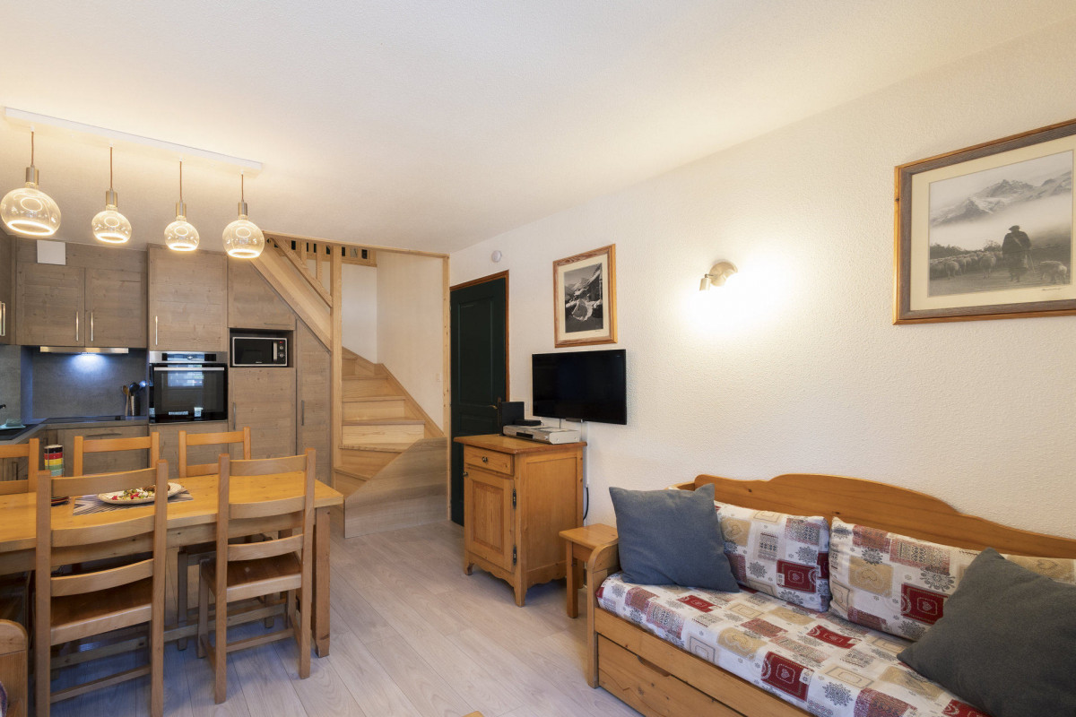 PIECE DE VIE - APPARTEMENT CHALETS DU GALIBIER G38 - VALLOIRE MOULIN BENJAMIN