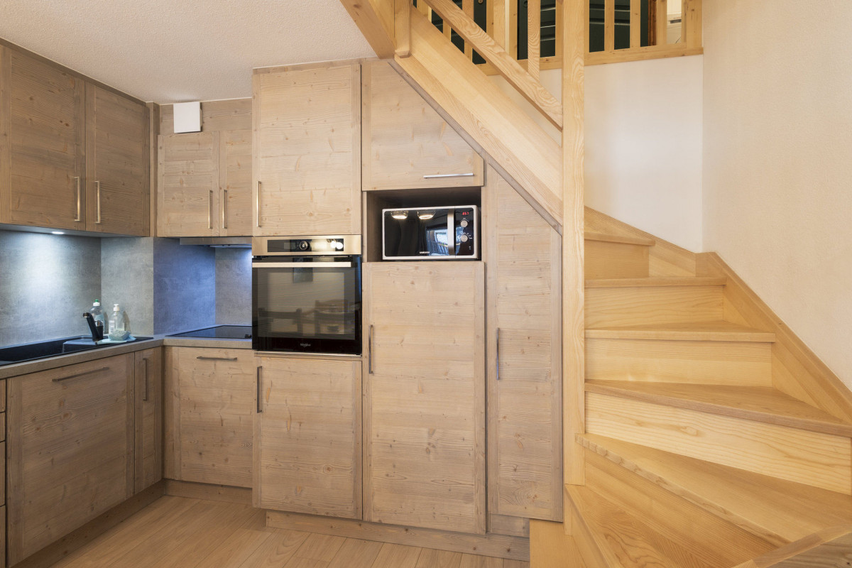 COIN CUISINE - APPARTEMENT CHALETS DU GALIBIER G38 - VALLOIRE MOULIN BENJAMIN