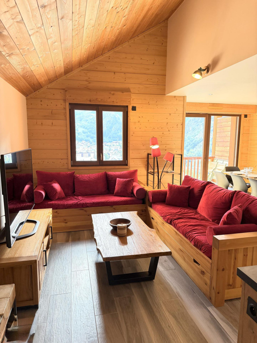 SALON - APPARTEMENT TERRASSES DES CHOSEAUX D4 - CHOSEAUX VILLE VALLOIRE - VALLOIRE RESERVATIONS