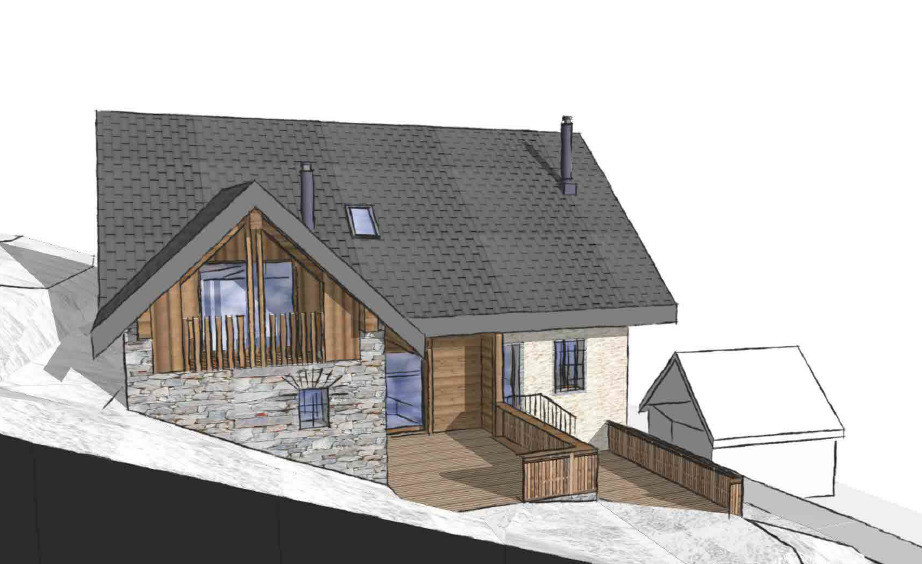 PERSPECTIVE 2 - VUE FACADE SUD - TERRASSES DES CLOTS - VALLOIRE LES CLOTS - VALLOIRE RESERVATIONS PERSPECTIVE 2 - VUE FACADE SUD - TERRASSES DES CLOTS - VALLOIRE LES CLOTS - VALLOIRE RESERVATIONS
