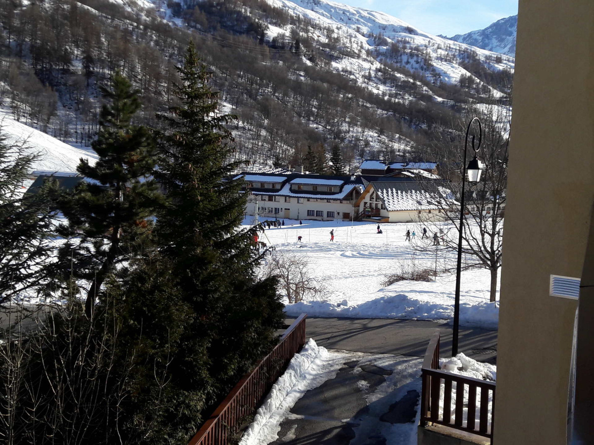 VUE HIVER -  STUDIO THYMEL 19- VALLOIRE LES VERNEYS 