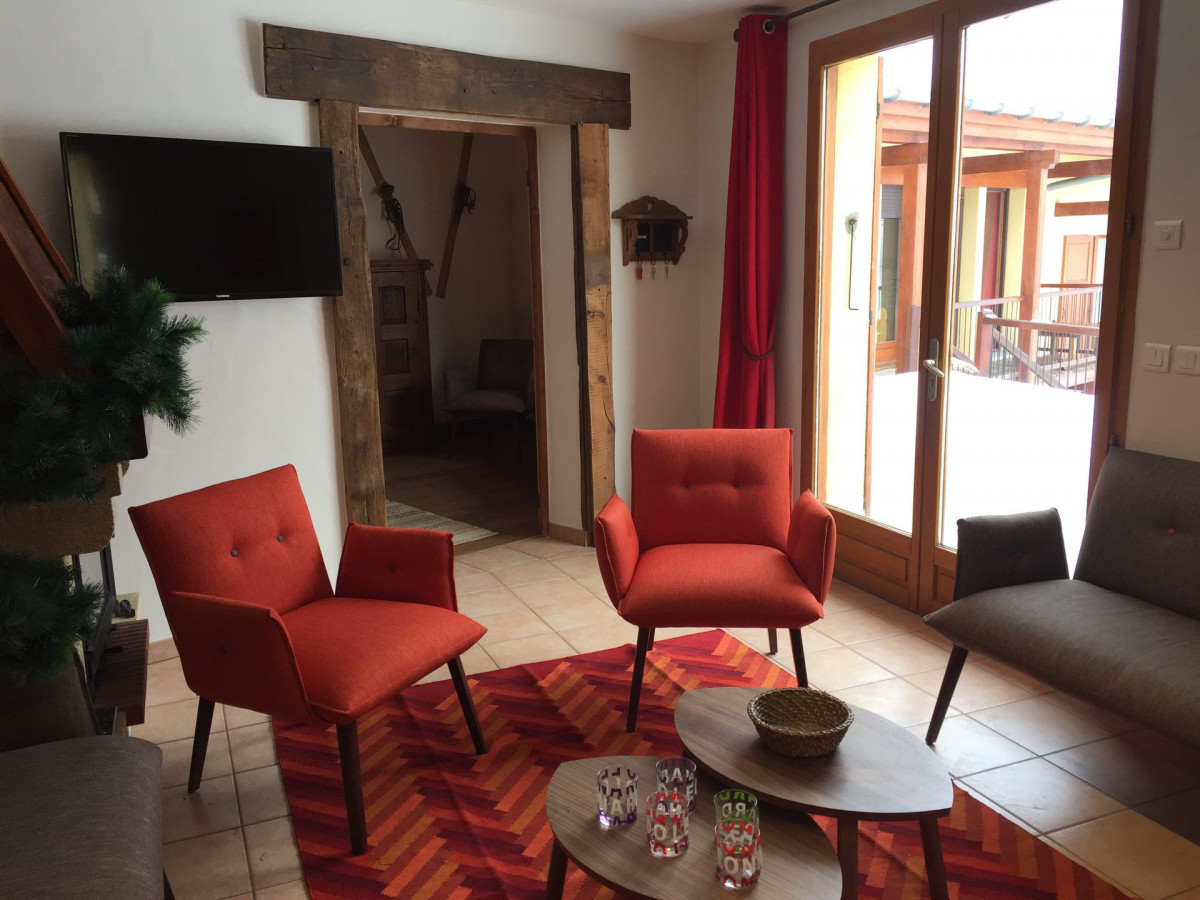 SALON - APPARTEMENT FERMES DU PLANET 4 - VALLOIRE LES VERNEYS