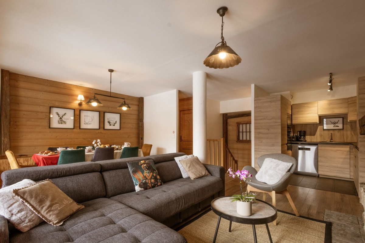 SALON - APPARTEMENT LES FERMES DU PLANET 2 - VALLOIRE LES VERNEYS