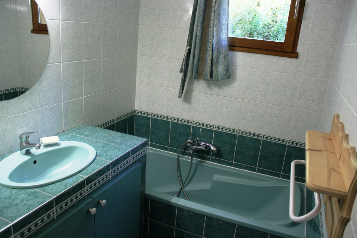 SALLE DE BAINS - APPARTEMENT LES GENTIANES- CHALET LES ANCOLIES - VALLOIRE LES CLOTS SALLE DE BAINS - APPARTEMENT LES GENTIANES- CHALET LES ANCOLIES - VALLOIRE LES CLOTS