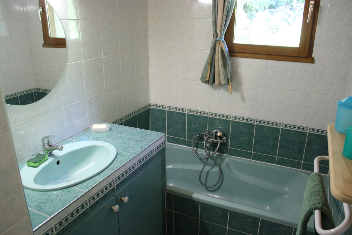 SALLE DE BAIN - APPARTEMENT CHALET LES ANCOLIES ANEMONE - VALLOIRE LES CLOTS SALLE DE BAIN - APPARTEMENT CHALET LES ANCOLIES ANEMONE - VALLOIRE LES CLOTS