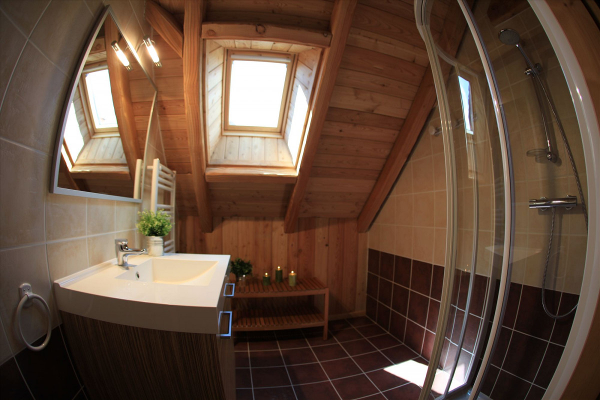 SALLE D'EAU - APPARTEMENT CHEZ JUSTE FERME DES MOULINS-VALLOIRE LES VERNEYS SALLE D'EAU - APPARTEMENT CHEZ JUSTE FERME DES MOULINS-VALLOIRE LES VERNEYS