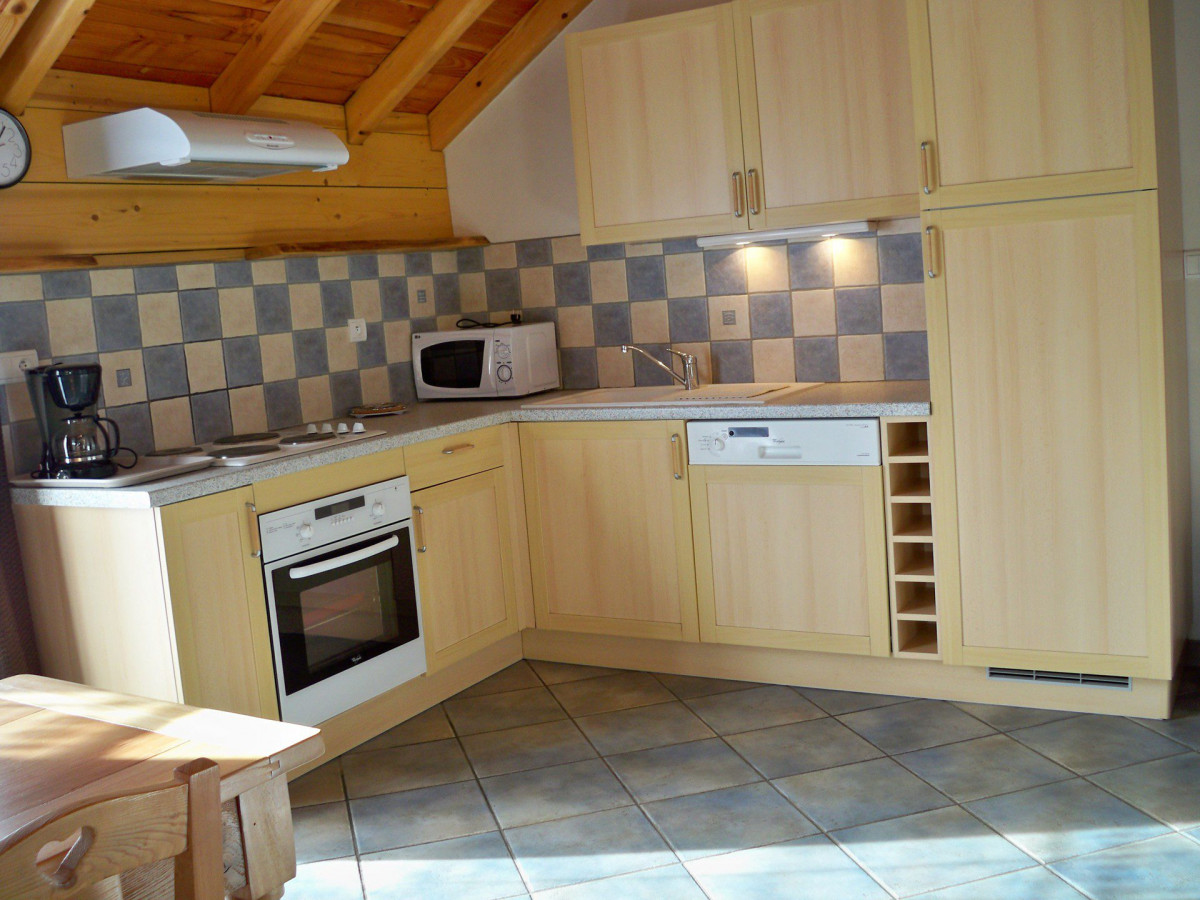 CUISINE - CHALET LA MOULINIERE APPARTEMENT 1 - VALLOIRE LE SERROZ 