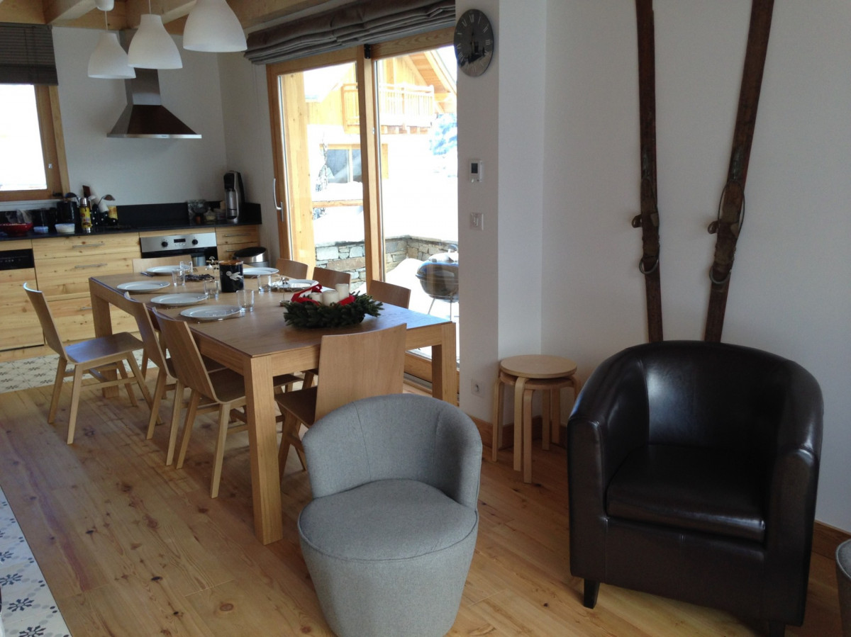 SALON - CHALET LA TANIERE - VALLOIRE LES CLOTS - VALLOIRE RESERVATIONS