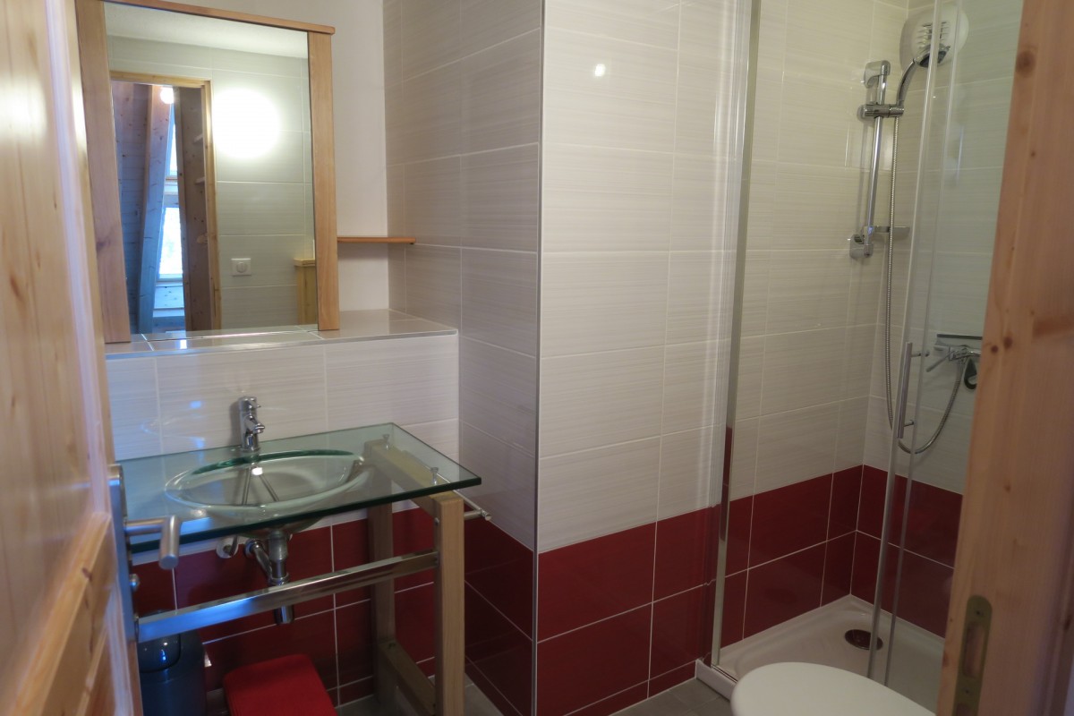 SALLE D'EAU -  STUDIO CHALET DU ROCHER SUITE 12 - VALLOIRE CENTRE - VALLOIRE RESERVATIONS