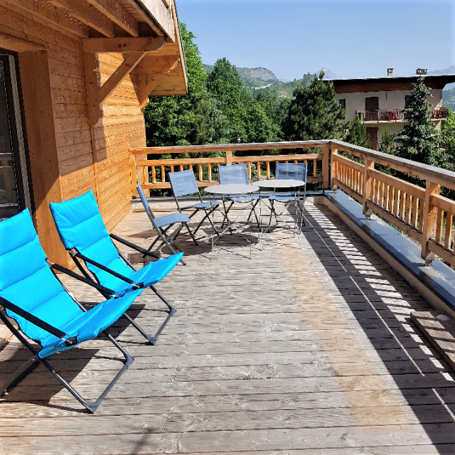 TERRASSE  - LES BALCONS DE PIERRE POMME APPARTEMENT 4 NORD - VALLOIRE LES VERNEYS