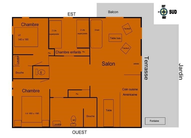 PLAN - APPARTEMENT LES BOIS RONDS 1 - VALLOIRE LE SEROZ