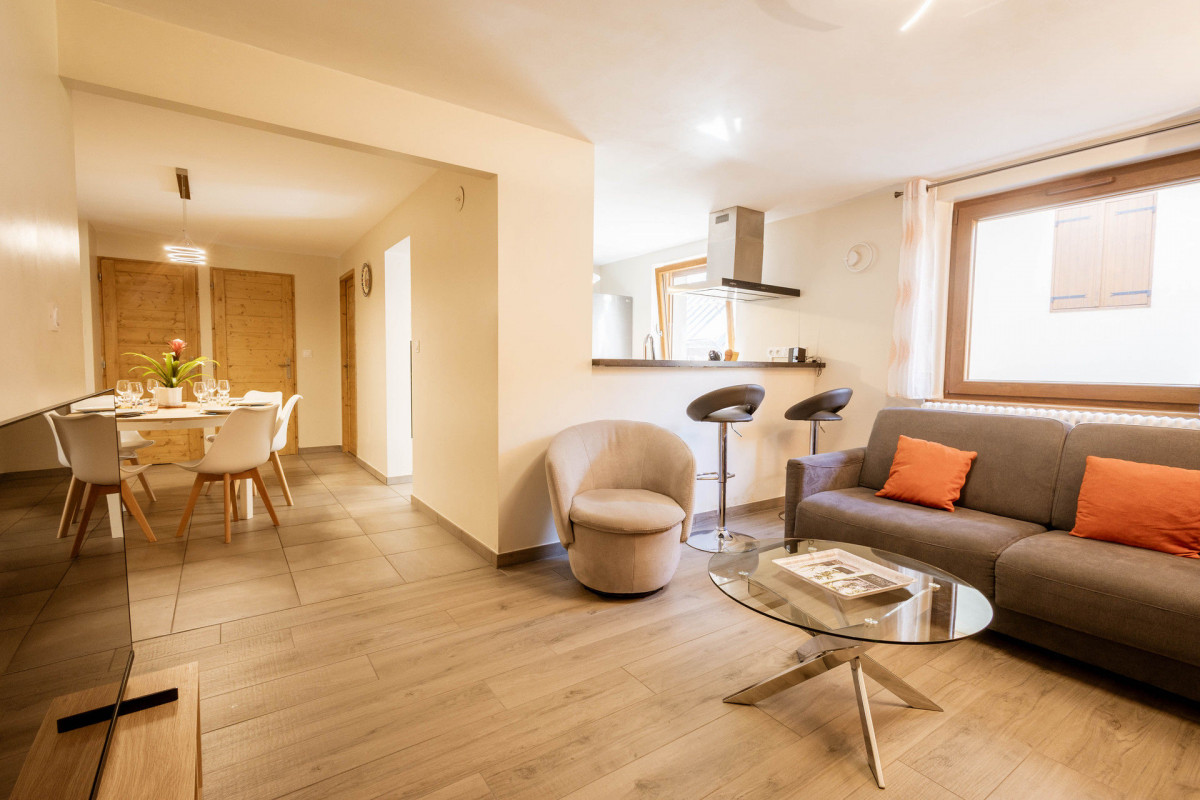 SALON - APPARTEMENT LES LIGNIERES 1 -VALLOIRE CENTRE - VALLOIRE RESERVATIONS