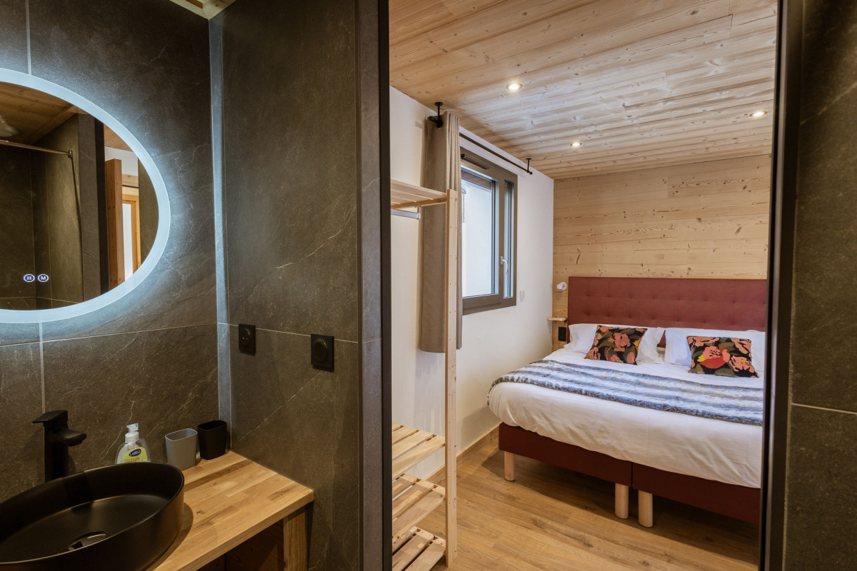 CHAMBRE 1 - CHALET LE STRATO 1 - VALLOIRE CENTRE CHAMBRE 1 - CHALET LE STRATO 1 - VALLOIRE CENTRE