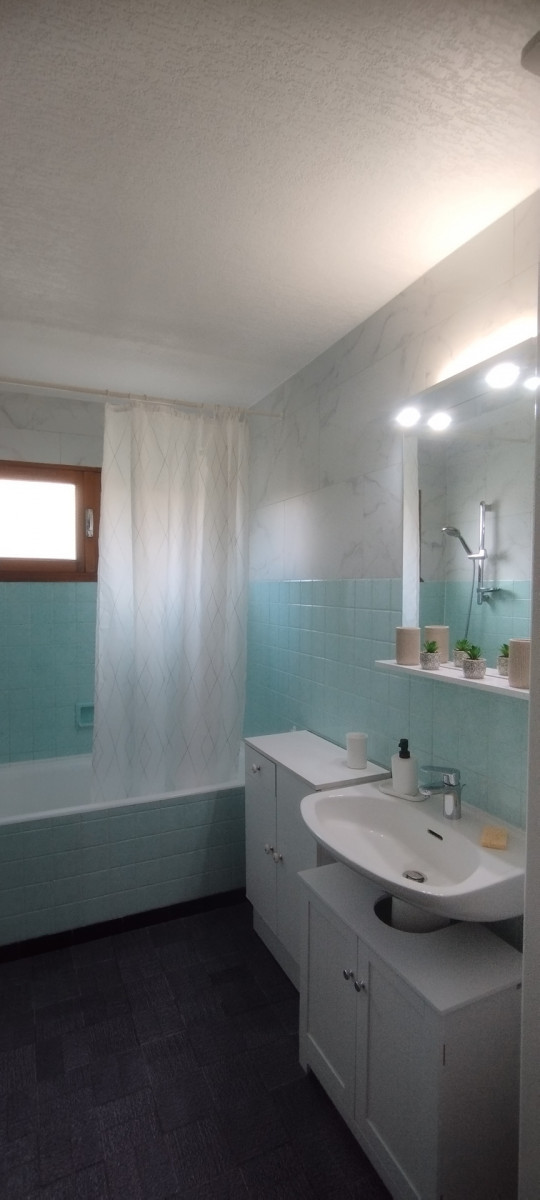 SALLE DE BAINS - LES BACONS DU PONTET APPARTEMENT N°1 - VALLOIRE LE PONTET SALLE DE BAINS - LES BACONS DU PONTET APPARTEMENT N°1 - VALLOIRE LE PONTET