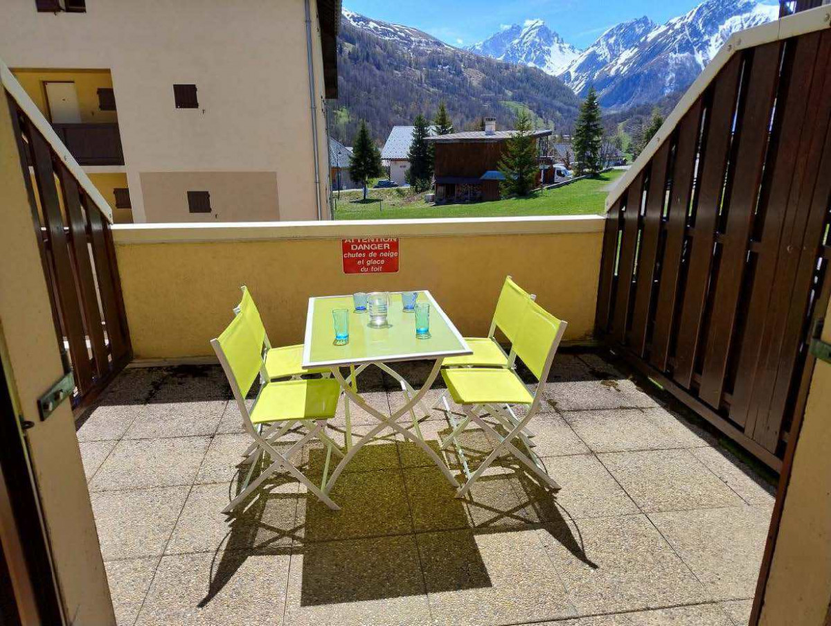 VUE DU BALCON - 2 PIECES BELALP3 - VALLOIRE RESERVATIONS