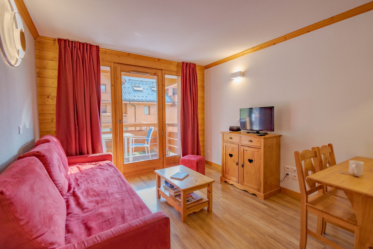 SALON - CHALETS DE LA VALLEE D'OR APPARTEMENT LYS 001 - LES CHARBONNIERES - VALLOIRE - VALLOIRE RESERVATIONS