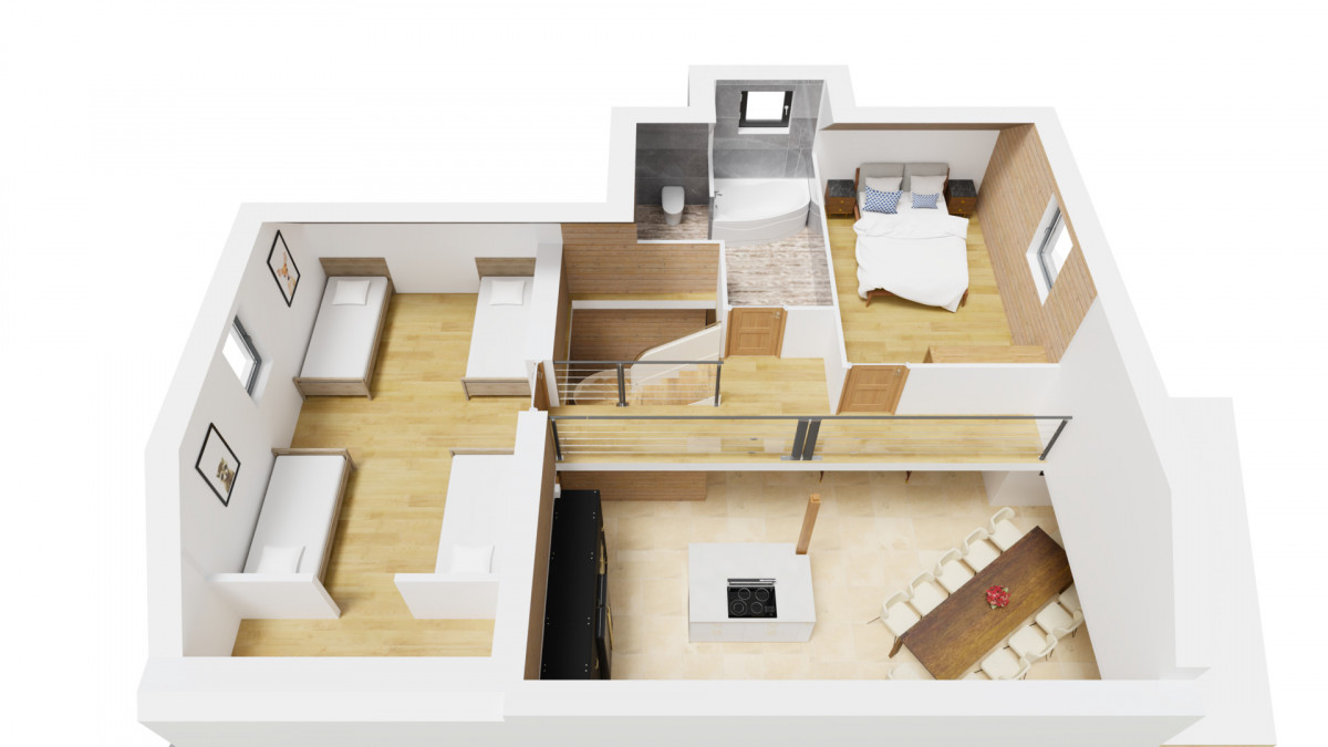 PLAN NIVEAU +2 - CHALET L'OREE - VALLOIRE LA RUAZ - VALLOIRE RESERVATIONS