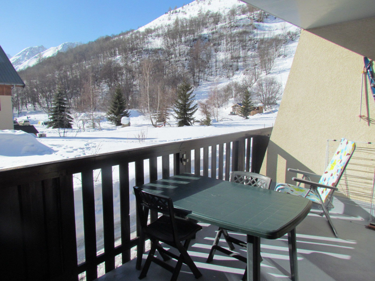 VUE HIVER - STUDIO VERNEYS GALIBIER 7 - VALLOIRE LES VERNEYS