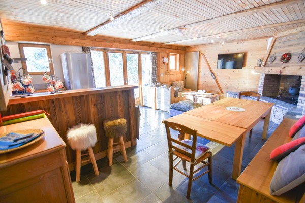 Séjour - Chalet l'Adret Valloire - Chalet Haut de gamme Valloire