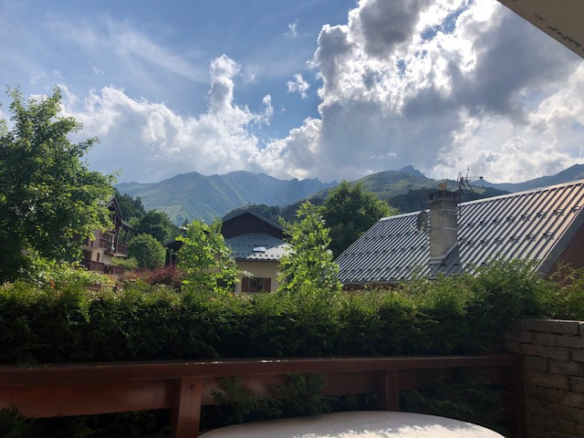 VUE DE LA TERRASSE - CHALETS DU PONTET A1 - VALLOIRE RESERVATIONS