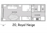 PLAN - APPARTEMENT ROYAL NEIGE 03 - VALLOIRE CENTRE