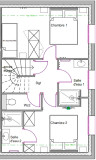 NIVEAU +1 - APPARTEMENT 02 TERRASSES DES CLOTS - LES CLOTS VALLOIRE