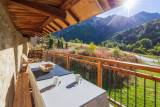 BALCON - CHALET LOUIS ET ROSALIE - BONNENUIT VALLOIRE - VALLOIRE RESERVATIONS - HIVER