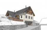 PERSPECTIVE 1 - VUE FACADE EST - TERRASSES DES CLOTS - VALLOIRE LES CLOTS - VALLOIRE RESERVATIONS