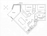 PLAN - APPARTEMENT THYMEL 44- VALLOIRE LES VERNEYS