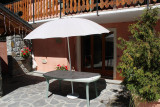 TERRASSE - APPARTEMENT LES GENTIANES- CHALET LES ANCOLIES - VALLOIRE LES CLOTS