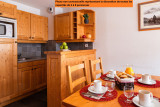 COIN CUISINE - STUDIO 2PERSONNES - CHALETS DU GALIBIER LAGRANGE - MOULIN BENJAMIN