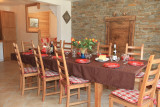 COIN REPAS - APPARTEMENT CHEZ JUSTE FERME DES MOULINS - VALLOIRE LES VERNEYS-VALLOIRE RESERVATIONS