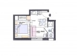 PLAN - STUDIO CHALET DU ROCHER SUITE 6 - VALLOIRE CENTRE - VALLOIRE RESERVATIONS