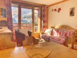 SALON - APPARTEMENT CHALETS DE LA VALLEE D'OR EDELWEISS 107 - LES CHARBONNIERES VALLOIRE - VALLOIRE RESERVATIONS