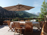 TERRASSE - APPARTEMENT CHALET DERBEY - VALLOIRE LE CRET DU SERROZ - VALLOIRE RESERVATIONS 