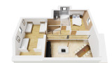 PLAN NIVEAU +2 - CHALET L'OREE - VALLOIRE LA RUAZ - VALLOIRE RESERVATIONS