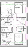 NIVEAU +1 - APPARTEMENT 02 TERRASSES DES CLOTS - LES CLOTS VALLOIRE