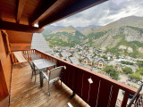 BALCON ET VUE SUR VILLAGE - APPARTEMENT CHALETS DE LA VALLEE D'OR CAMPANULE N°301 - VALLOIRE LES CHARBONNIERES