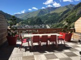 Vue Eté - Terrasse des Choseaux appartement C1 - Valloire - Séjour Montagne