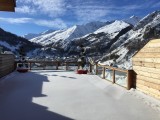 Vue hiver - Terrasse des Choseaux appartement D2 - Valloire - Séjour Ski