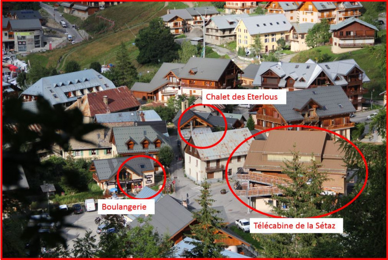 PLAN QUARTIER TIGNY CHALETS LES ETERLOUS - VALLOIRE CENTRE PLAN QUARTIER TIGNY CHALETS LES ETERLOUS - VALLOIRE CENTRE