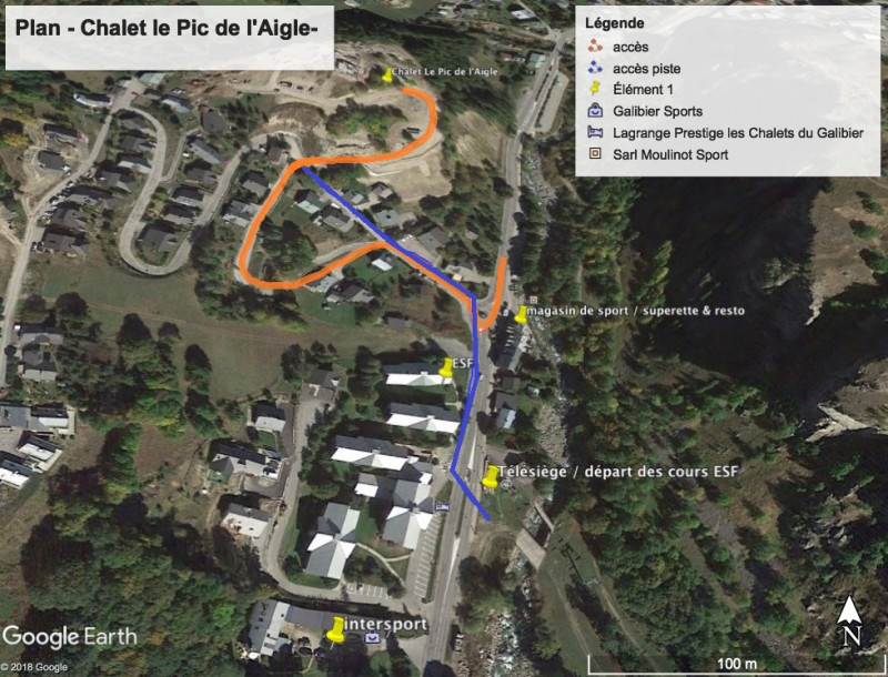 PLAN ACCES CHALET PIC DE L'AIGLE - VALLOIRE LE CRET DU SERROZ - VALLOIRE RESERVATIONS PLAN ACCES CHALET PIC DE L'AIGLE - VALLOIRE LE CRET DU SERROZ - VALLOIRE RESERVATIONS