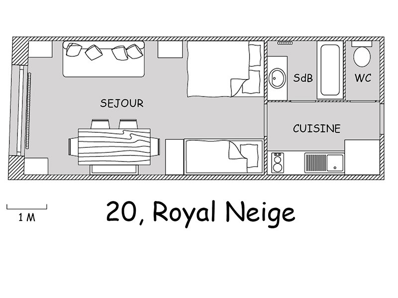 PLAN - APPARTEMENT ROYAL NEIGE 03 - VALLOIRE CENTRE PLAN - APPARTEMENT ROYAL NEIGE 03 - VALLOIRE CENTRE