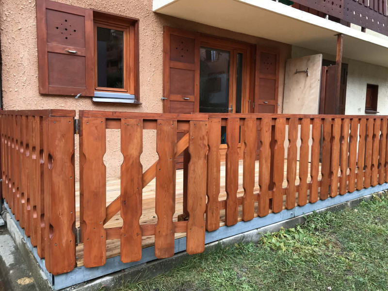 TERRASSE - STUDIO ERIDAN 404 - VALLOIRE CENTRE TERRASSE - STUDIO ERIDAN 404 - VALLOIRE CENTRE