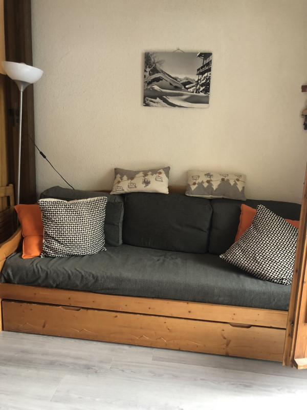 LIT D'APPOINT SEJOUR - STUDIO LES AROLLES G N° 48 - VALLOIRE LES VERNEYS LIT D'APPOINT SEJOUR - STUDIO LES AROLLES G N° 48 - VALLOIRE LES VERNEYS