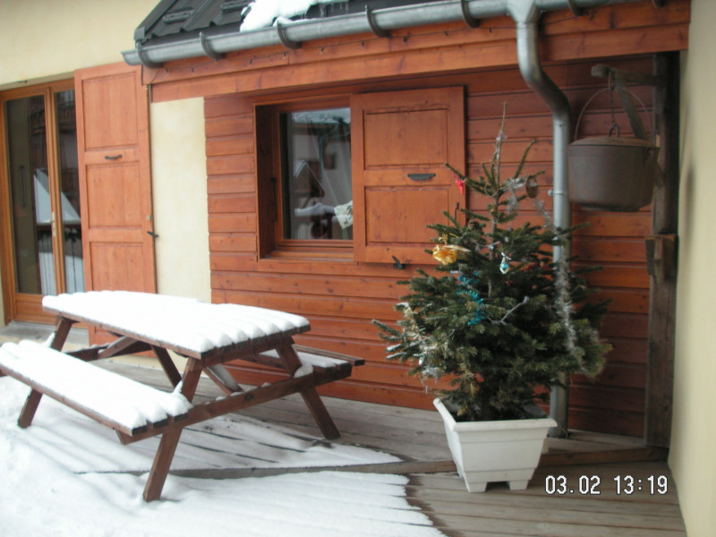 TERRASSE - APPARTEMENT FERMES DU PLANET 4 - VALLOIRE LES VERNEYS