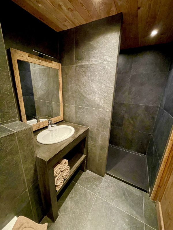 SALLE D'EAU - CHALET LE NÉVÉ APPARTEMENT 2 - VALLOIRE LES VERNEYS SALLE D'EAU - CHALET LE NÉVÉ APPARTEMENT 2 - VALLOIRE LES VERNEYS