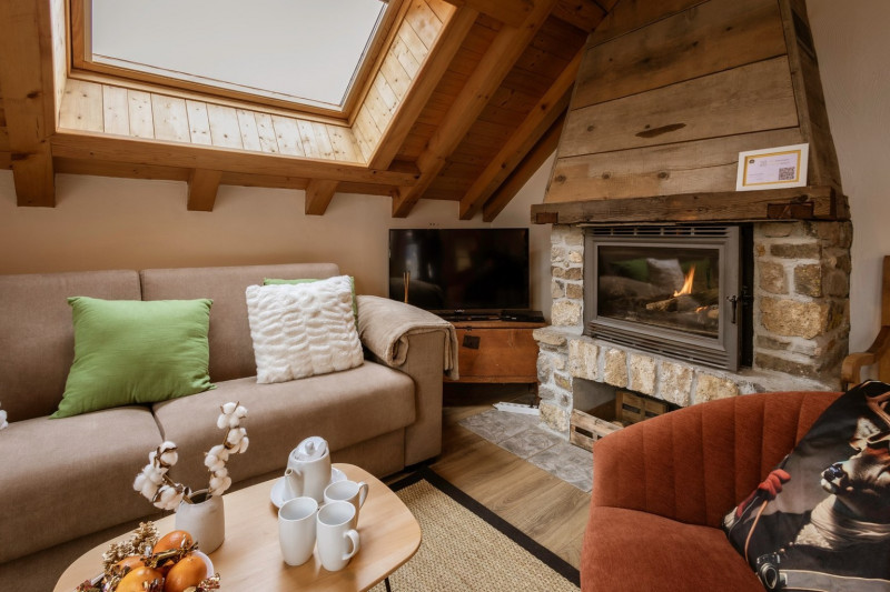 SALON - APPARTEMENT LES FERMES DU PLANET 1 - VALLOIRE LES VERNEYS - VALLOIRE RESERVATIONS