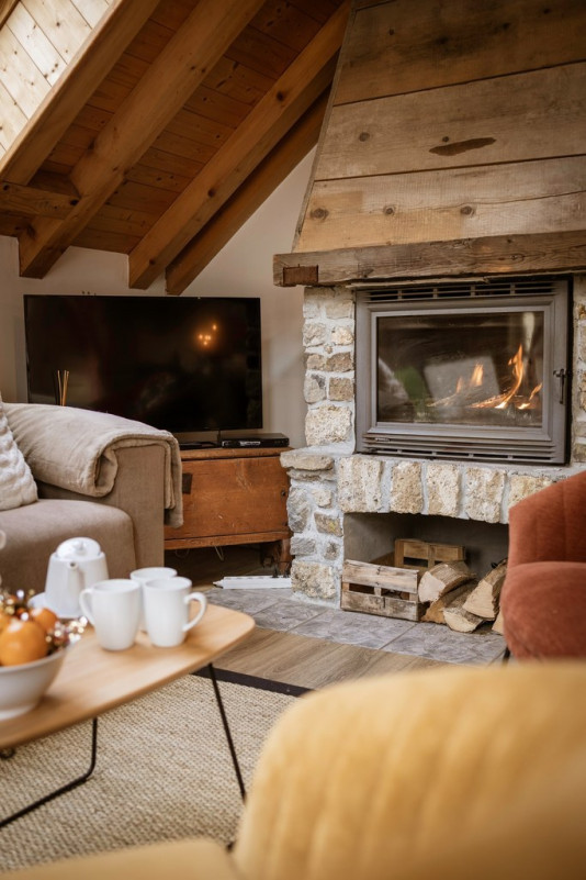 SALON - APPARTEMENT LES FERMES DU PLANET 1 - VALLOIRE LES VERNEYS - VALLOIRE RESERVATIONS